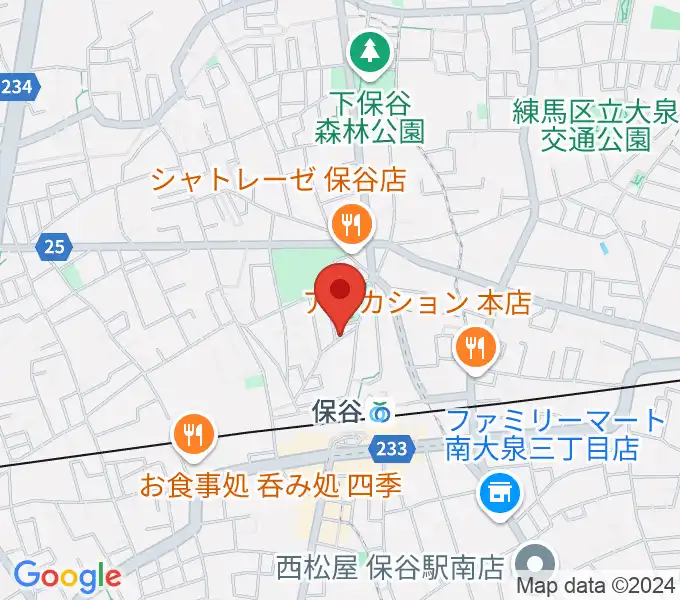 宮地楽器 保谷センターの地図