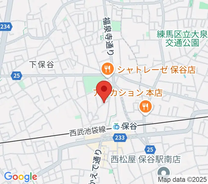 宮地楽器 保谷センターの地図