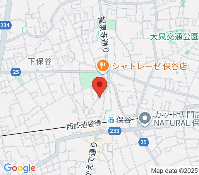 宮地楽器 保谷センターの地図