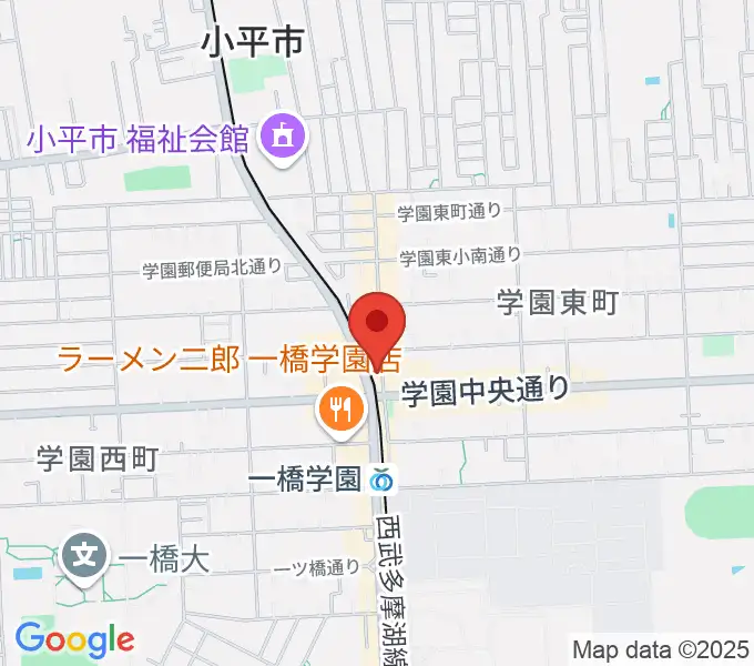 宮地楽器 小平センターの地図