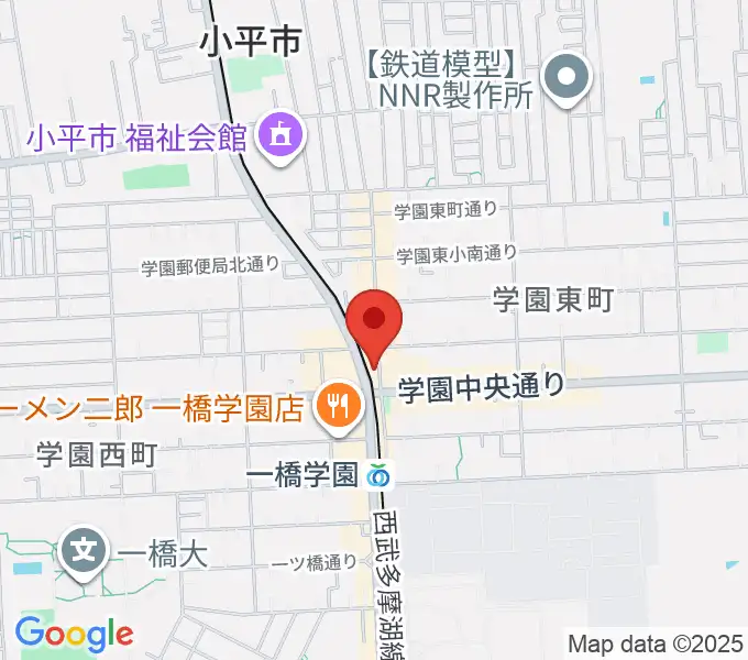 宮地楽器 小平センターの地図