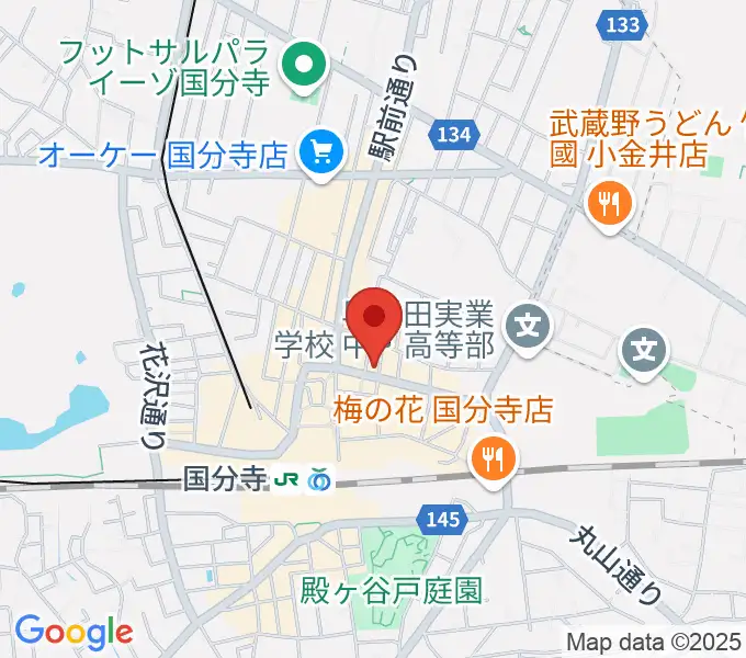 宮地楽器 国分寺北センターの地図