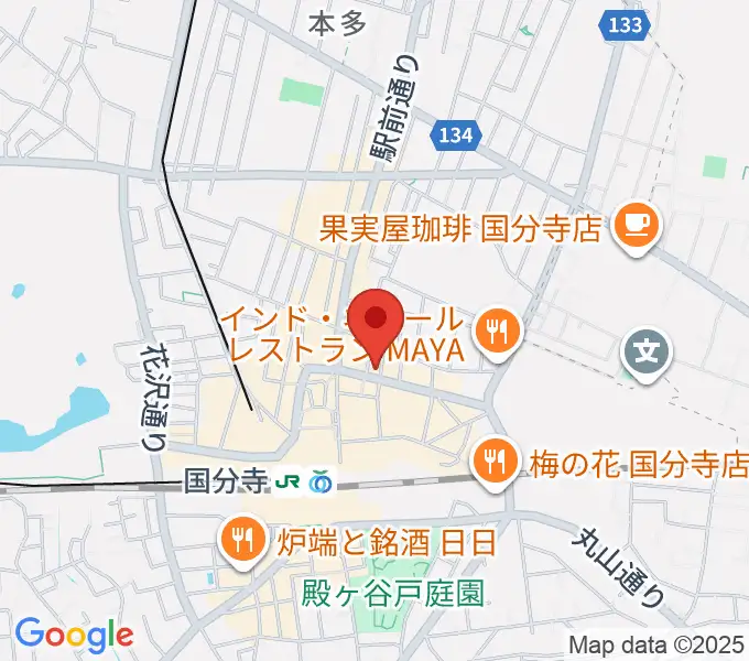 宮地楽器 国分寺北センターの地図