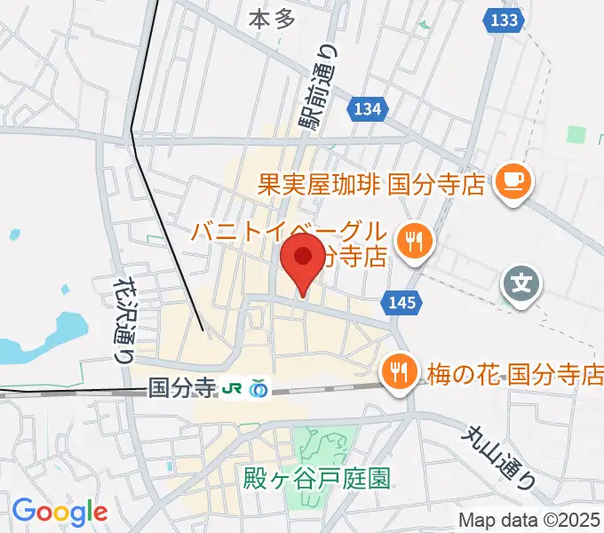 宮地楽器 国分寺北センターの地図