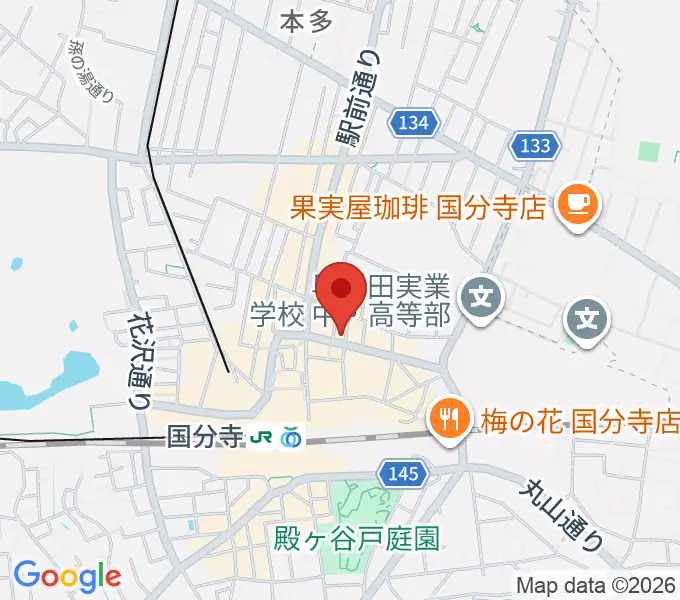 宮地楽器 国分寺北センターの地図