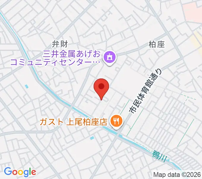 サウンドトラベルの地図