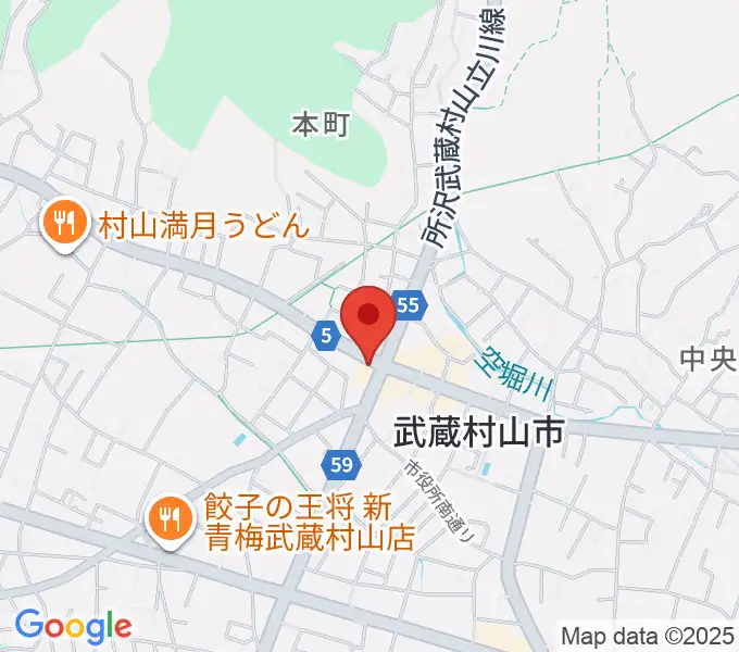 宮地楽器 武蔵村山センターの地図