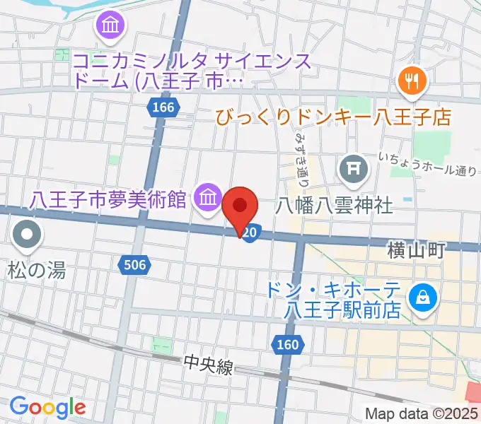 宮地楽器 八王子センターの地図