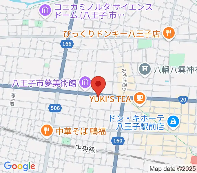 宮地楽器 八王子センターの地図