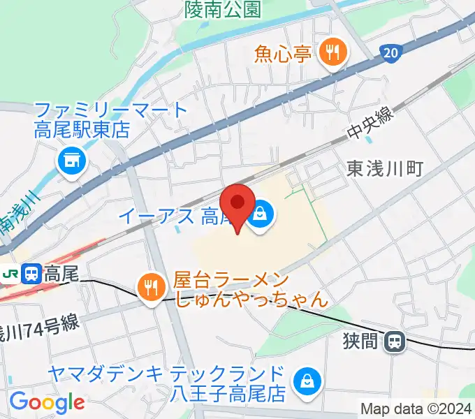 宮地楽器 イーアス高尾センターの地図