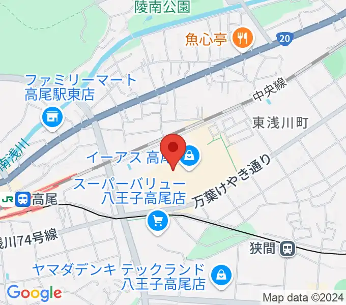 宮地楽器 イーアス高尾センターの地図