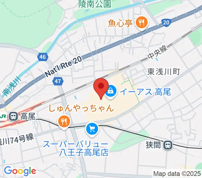 宮地楽器 イーアス高尾センターの地図