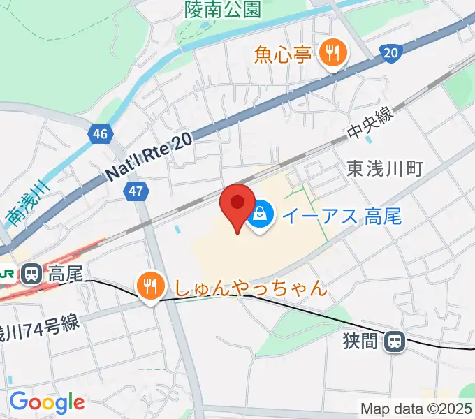 宮地楽器 イーアス高尾センターの地図