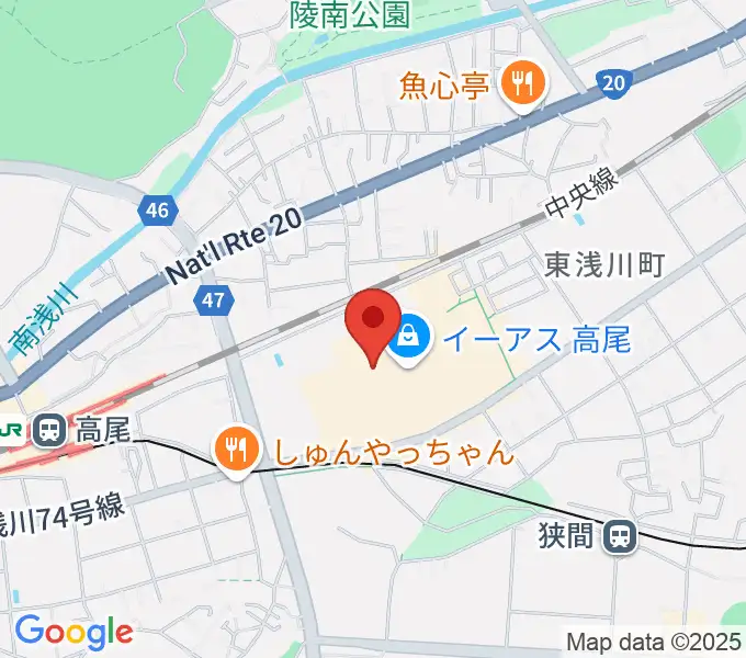 宮地楽器 イーアス高尾センターの地図