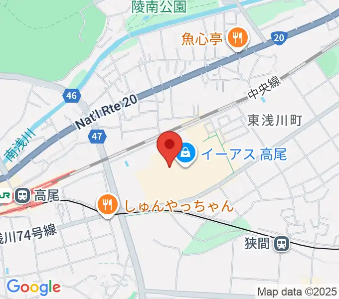 宮地楽器 イーアス高尾センターの地図