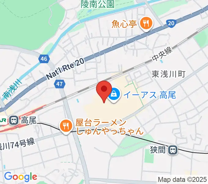 宮地楽器 イーアス高尾センターの地図