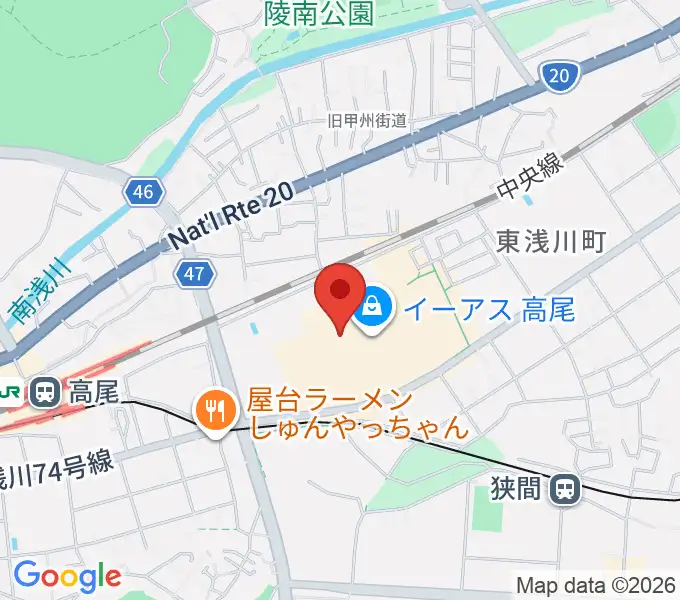 宮地楽器 イーアス高尾センターの地図