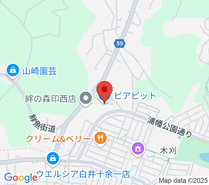 ピアピットの地図