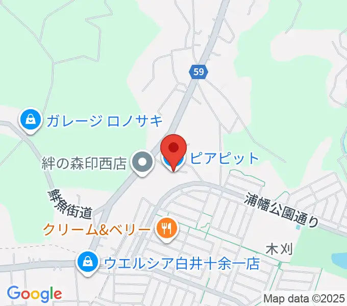 ピアピットの地図