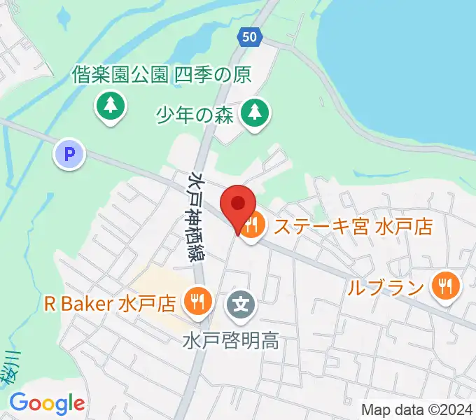 センバヤマスタジオの地図