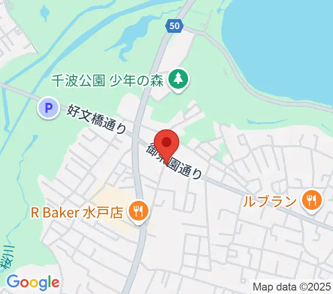 センバヤマスタジオの地図
