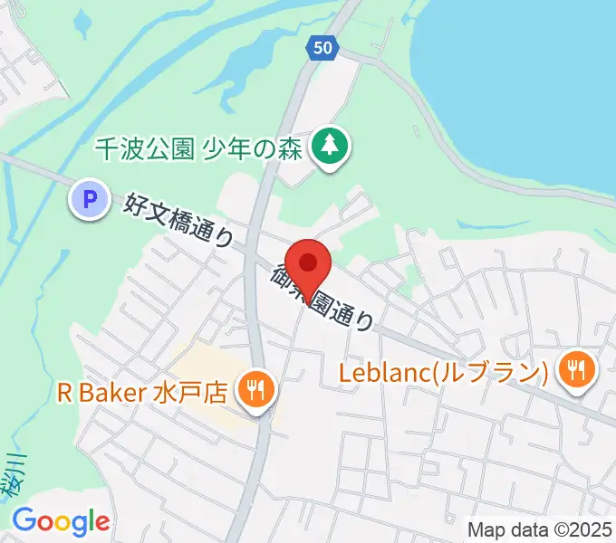 センバヤマスタジオの地図