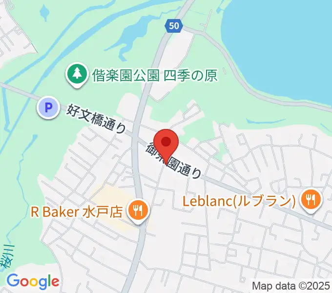 センバヤマスタジオの地図