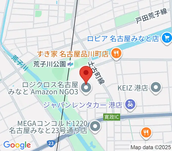 島村楽器 イオンモール名古屋みなと店の地図