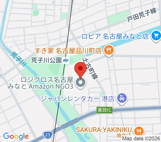 島村楽器 イオンモール名古屋みなと店の地図