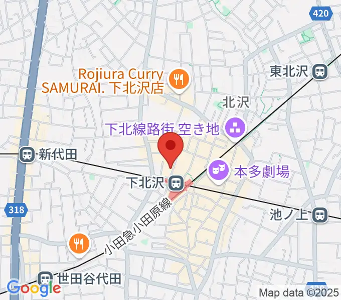 川上楽器 下北沢センターの地図