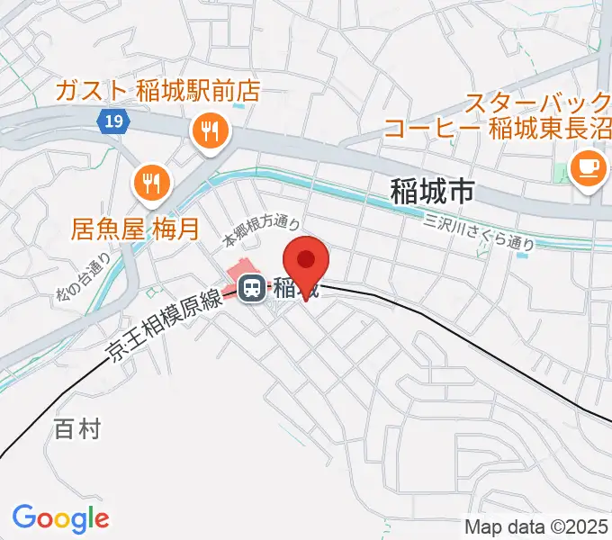 川上楽器 稲城センターの地図