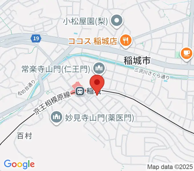 川上楽器 稲城センターの地図