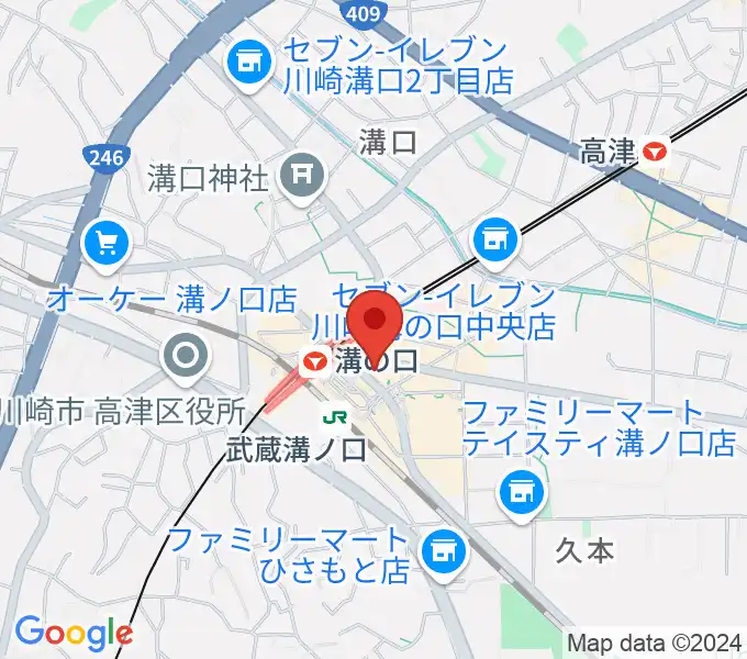 川上楽器 溝ノ口センターの地図