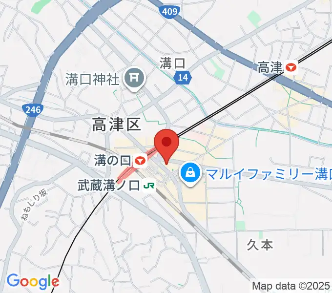 川上楽器 溝ノ口センターの地図