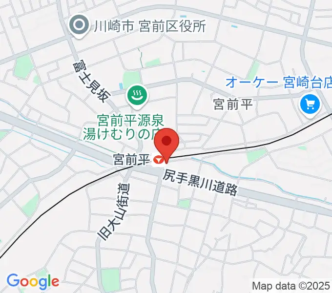 川上楽器 宮前平センターの地図