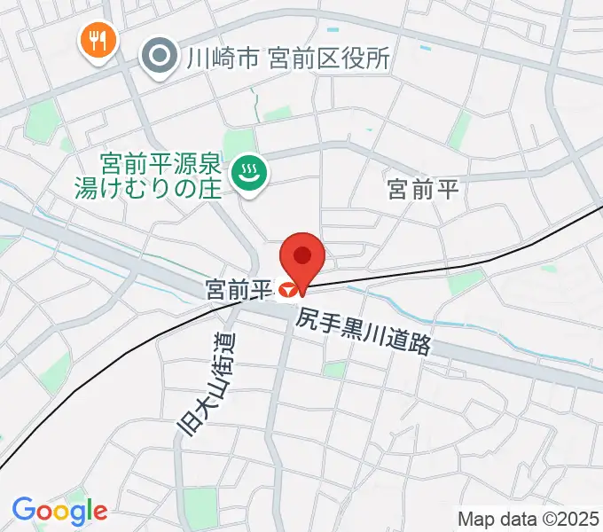 川上楽器 宮前平センターの地図