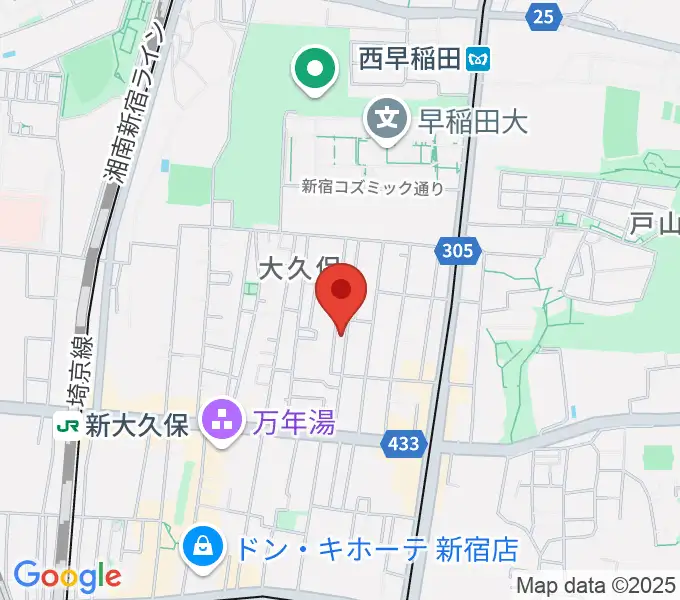 高橋管楽器の地図