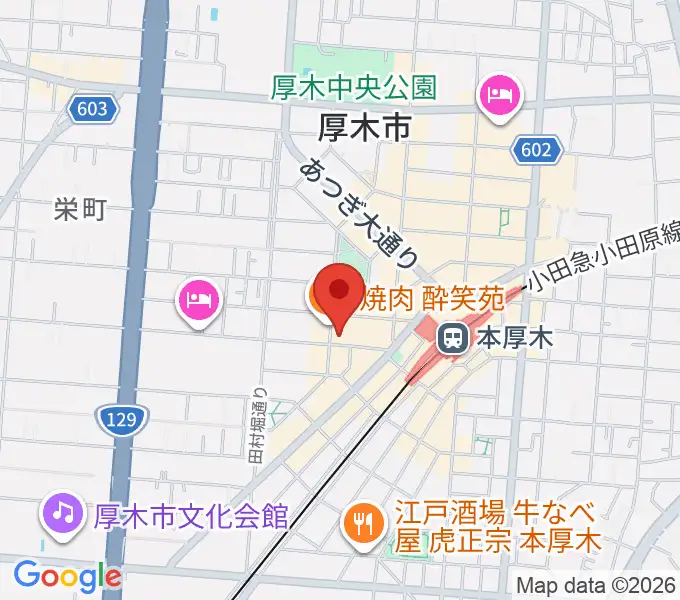 メロディ会の地図