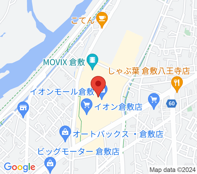 島村楽器イオンモール倉敷店スタジオの場所