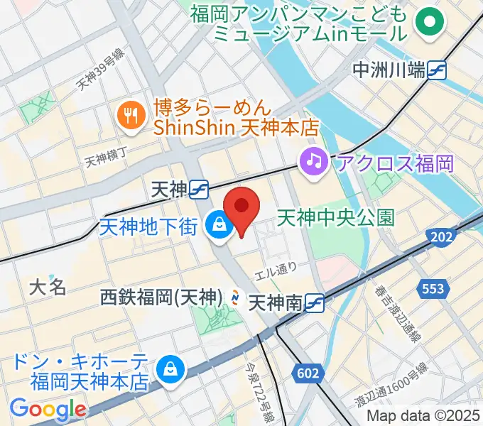 島村楽器 福岡イムズ店スタジオの地図