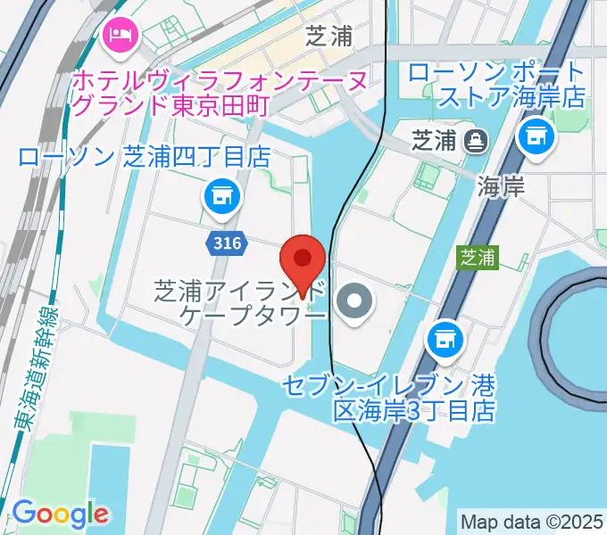 東京ジャズ音楽教室の地図