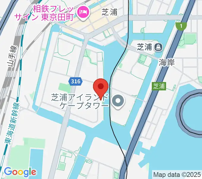 東京ジャズ音楽教室の地図