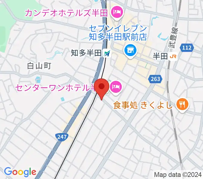 山本楽器の地図