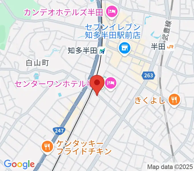 山本楽器の地図