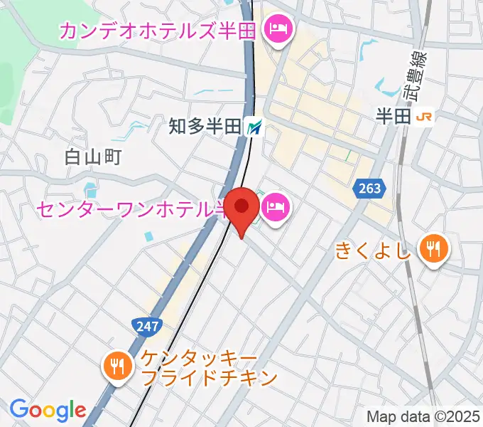 山本楽器の地図