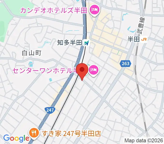 山本楽器の地図