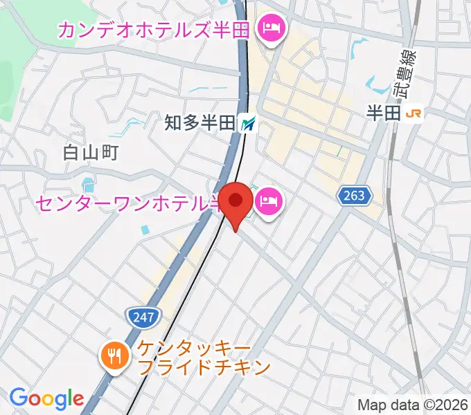 山本楽器の地図