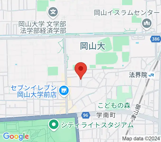 ピアノレンタルスタジオ アーデルの地図