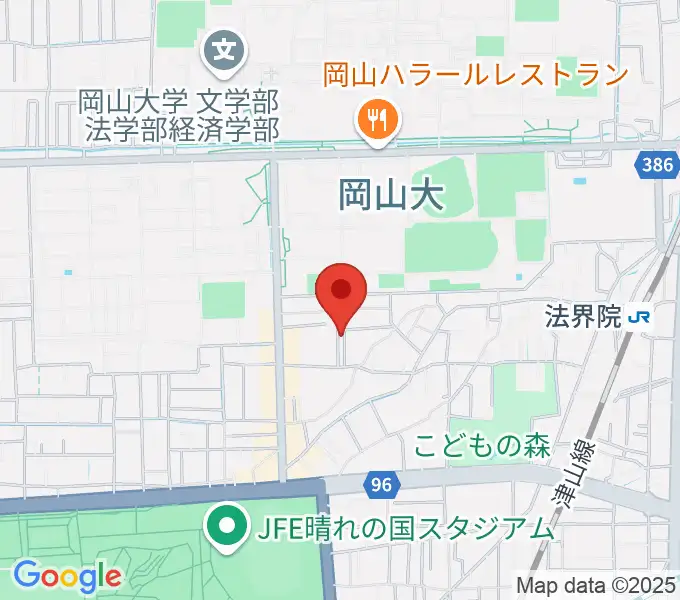 ピアノレンタルスタジオ アーデルの地図