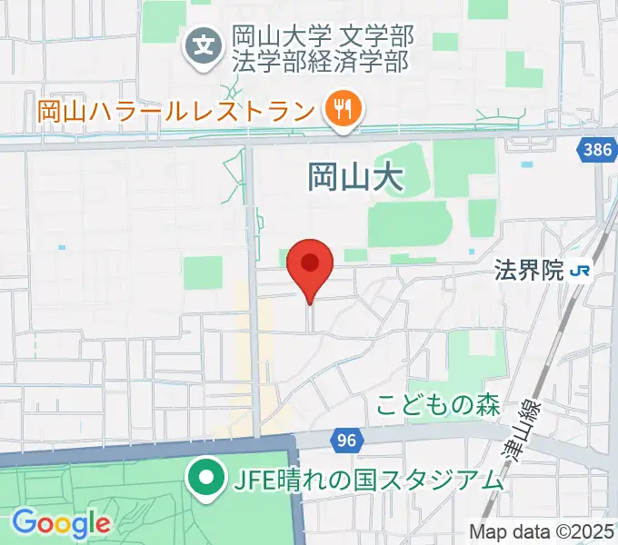 ピアノレンタルスタジオ アーデルの地図